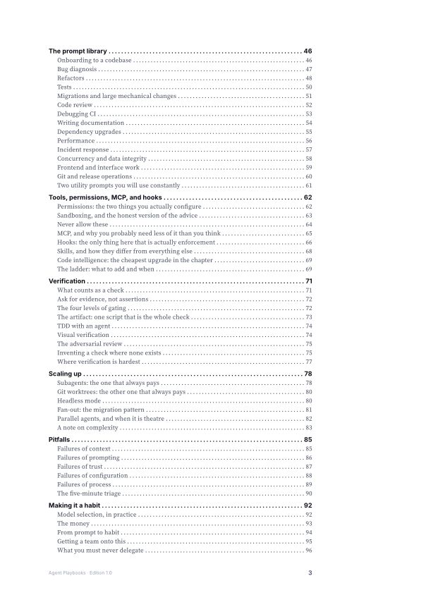 The table of contents page from the PDF.